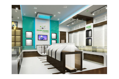 Home design - mid-sized modern home design idea in Other