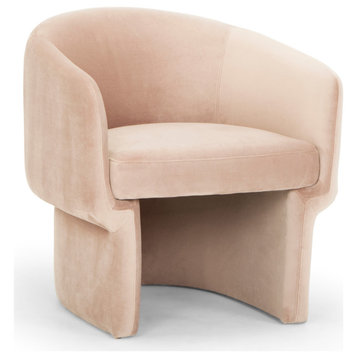 Metro Jessie Accent Chair, Rosa Pink Upholstery