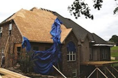 Roof Damage from a fallen tree