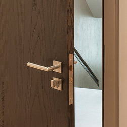 Joseph Giles ECLAT Lever handles in brushed stainless steel - Door Handles