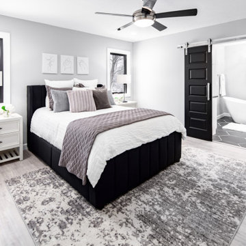 Black & White Modern Glamour with Green Accents