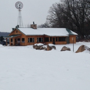 Complete Framing of Wood Cabin