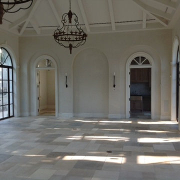 French Limestone Flooring - Antique Dalle de Bourgogne Limestone Floor 2nd Cut