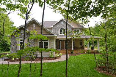 Example of a classic exterior home design in Other