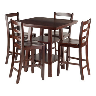 3pc Suzanne Space Saver Drop Leaf Dining Set Teak - Winsome