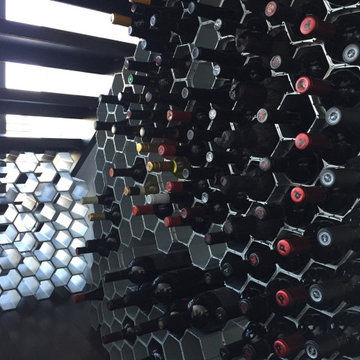Under the Staircase WineHive Cell in Don's Hollywood Loft
