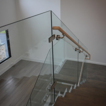 Project #80 | Mono-Beam Staircase with Glass Panels