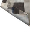 Hand-loomed Multi-color Blocked Wool Rug by Tufty Home, 5x8