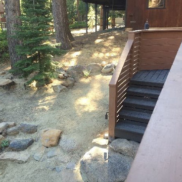 New step helped direct traffic to the fire pit