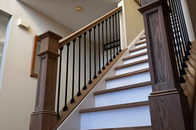 Inspiration for a contemporary staircase remodel in Philadelphia