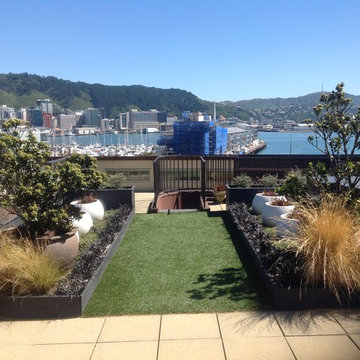 After completion; looking to the North