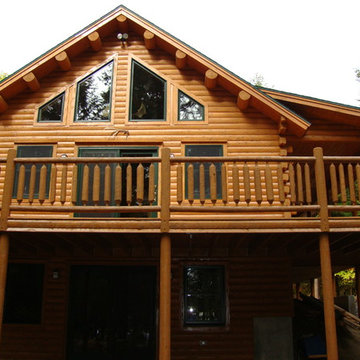 Big Twig Homes Katahdin cedar log home in Hendersonville North Carolina