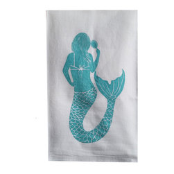 Coastal Assortment-Aqua Mermaid (BA) - Dish Towels