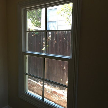 Vinyl Tuscany Milgard Installed in Custom Glendale House DRB APPROVED