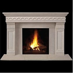 Taunton Stone Fireplace Mantel - Indoor Fireplaces