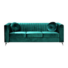 50 Most Por Contemporary Sofas Couches For 2018 Houzz Us Pride Furniture Corp Aadvik Chesterfield Sofa Green Sofas