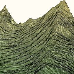 Mountain Lines Fine Paintings - Paintings