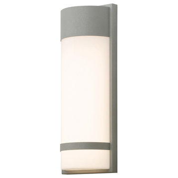 Paxton LED Outdoor Sconce, Textured Gray, 18"