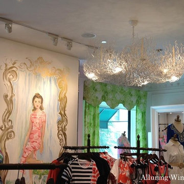 Valances for Lilly Pulitzer store, Madison ave NYC