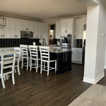 Dark Brown Red Oak Wood floor