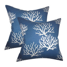 Navy Blue Decorative Pillows Houzz