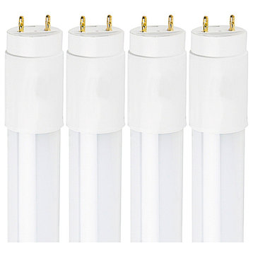 4FT LED Tube Light T8 18W 3000K Soft White 2000lm 4-Pack