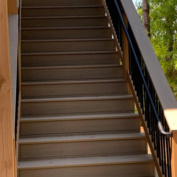 GARRICK AFTER PHOTO'S REMODELED DECK INTO SCREENED IN PORCH & TREX DECKING