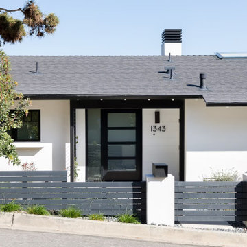 Modern front door with statement style