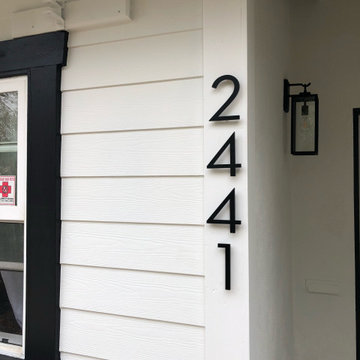 modern house numbers- customer photos