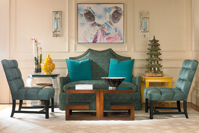 Example of a living room design in Atlanta