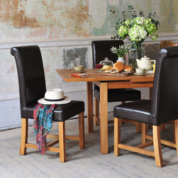 Oakland 90cm-155cm Ext. Table and 4 Rollback Chairs - Products