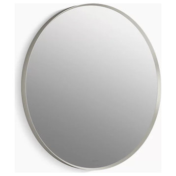 Kohler Essential 28-1/8" x 28-1/8"Circular Flat Framed Bathroom Mirror
