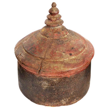 Consigned Antique India Wood Tikka Box