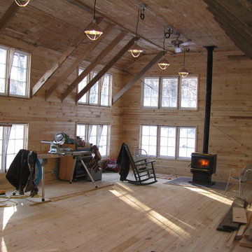 Barn after with fireplace