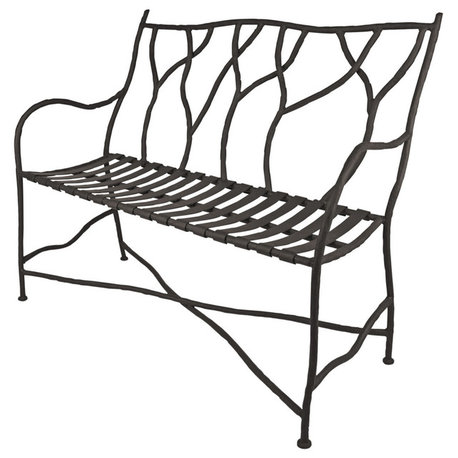 South Fork Bench With Iron Slats