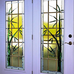 Floral Bamboo - Stained Glass Panels