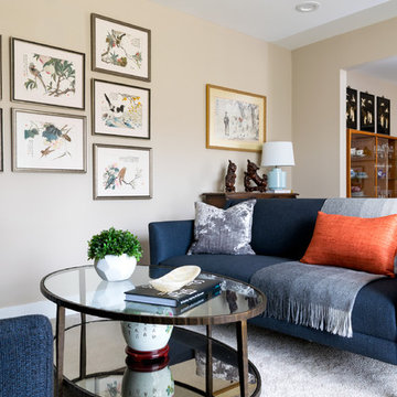 Watercolor Collection Influences Curated Living and Dining Room Spaces