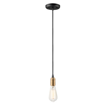 Maxim Early Electric One Light Pendant 12121BKAB