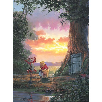 Disney Fine Art Good Morning Pooh! by Rodel Gonzalez, Gallery Wrapped Giclee