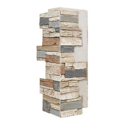 140-ALPINE DEEP STACKED CORNER 24"H X 9"W X 1 1/2"D - Wall Panels