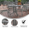 31.5RD Silver Patio Table - Transitional - Outdoor Dining Tables - by ...