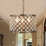 Marquise 3-Light Pendant, Antique Copper and Glass Tear Drop Trim