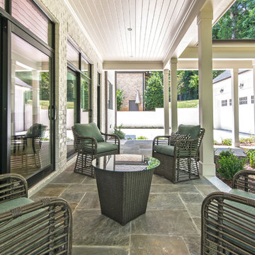 Private Veranda Overlooking Backyard in Charlotte