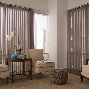 VERTICAL FABRIC BLINDS - Lafayette Sheer Vision Vertical Blinds