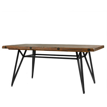 INK+IVY Trestle Modern Industrial Kitchen Counter Stool, Dining Table