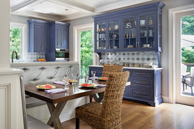 Example of an eclectic kitchen design in New York