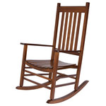 Shine Company - Vermont Porch Rocker, Oak - Bring back the sweet memories of childhood with the Vermont Porch Rocker in oak. With the same look and feel as the rocker your grandpa used to have, this modern version boasts a polyurethane coat to protect it from rain, heat and sun. Strong enough to withstand the elements without sacrificing the classic look, this rocker features rust-resistant hardware and a load capacity of up to 250 pounds.
