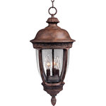 Maxim - Maxim 3468CD Knob Hill 27" Tall 3 Light Outdoor Lantern Pendant - Sienna - Product Features: