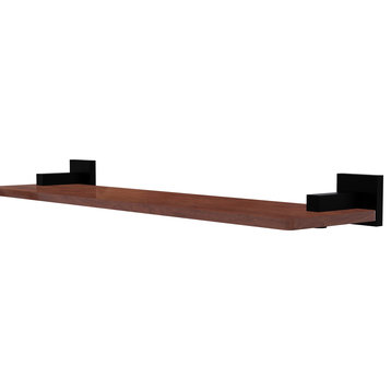 Montero 22" Solid Wood Shelf, Matte Black