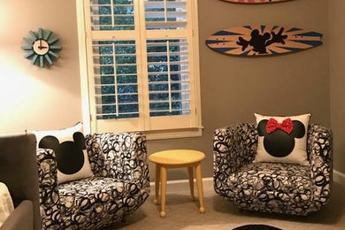 Example of a minimalist kids' room design in Other
